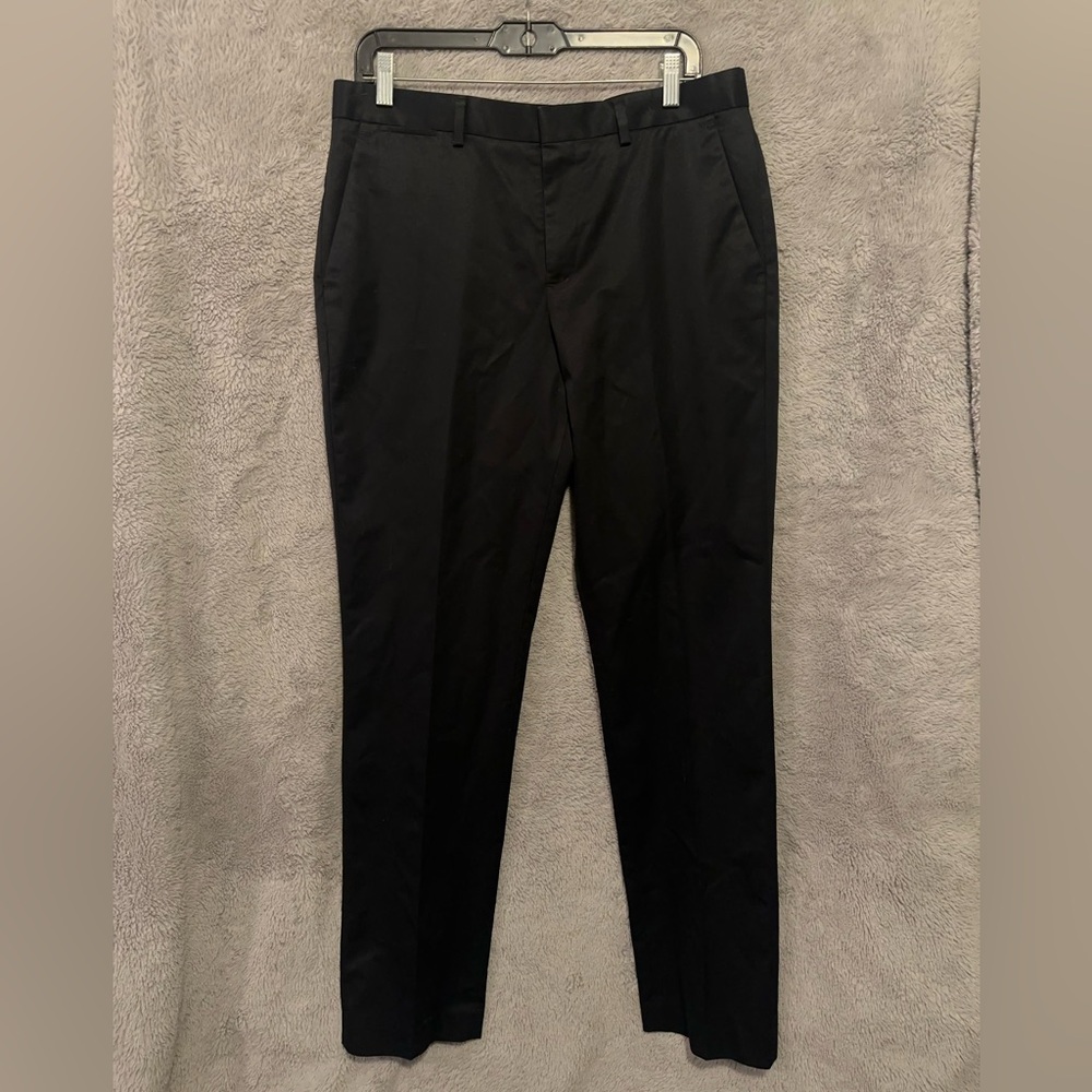 Express Dress Pants Mens 33 x 34 Black Photographer Slim Straight Work Office